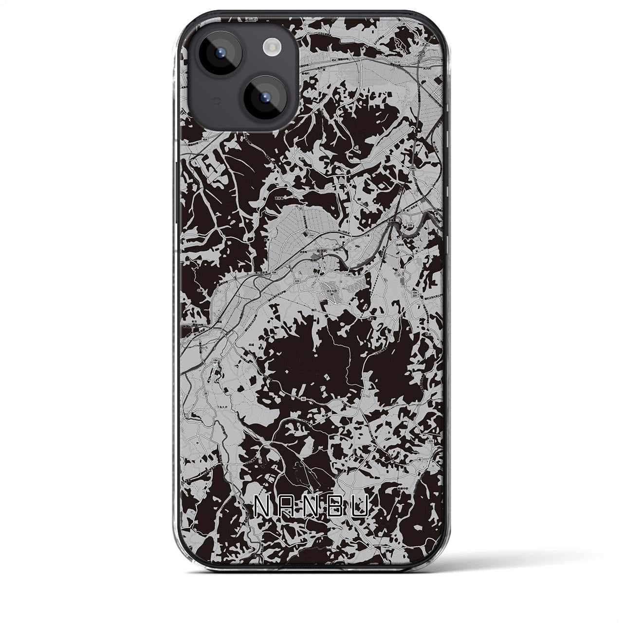 【南部(青森県)】地図柄iPhoneケース(クリアタイプ)