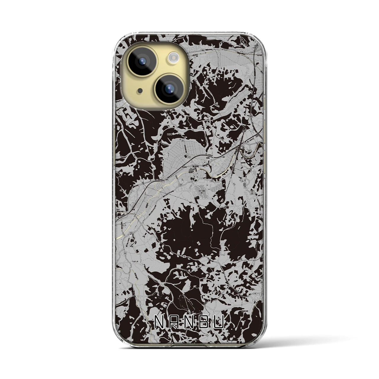 【南部(青森県)】地図柄iPhoneケース(クリアタイプ)