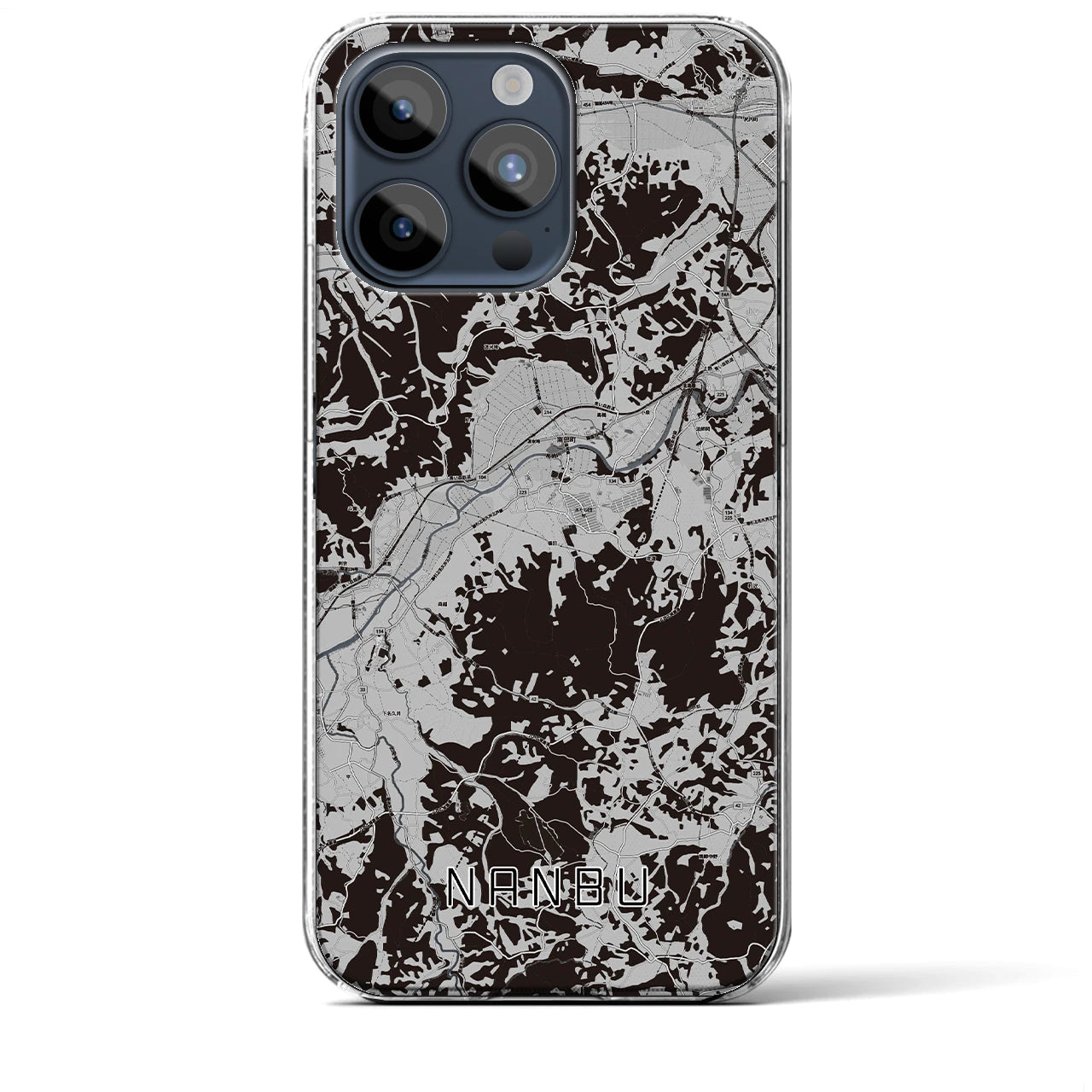 【南部(青森県)】地図柄iPhoneケース(クリアタイプ)