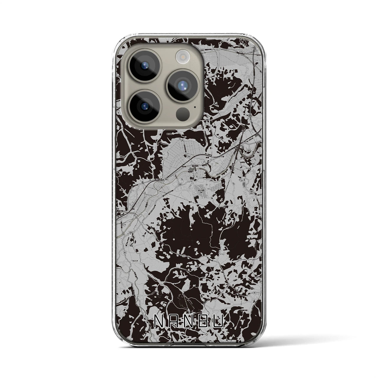 【南部(青森県)】地図柄iPhoneケース(クリアタイプ)