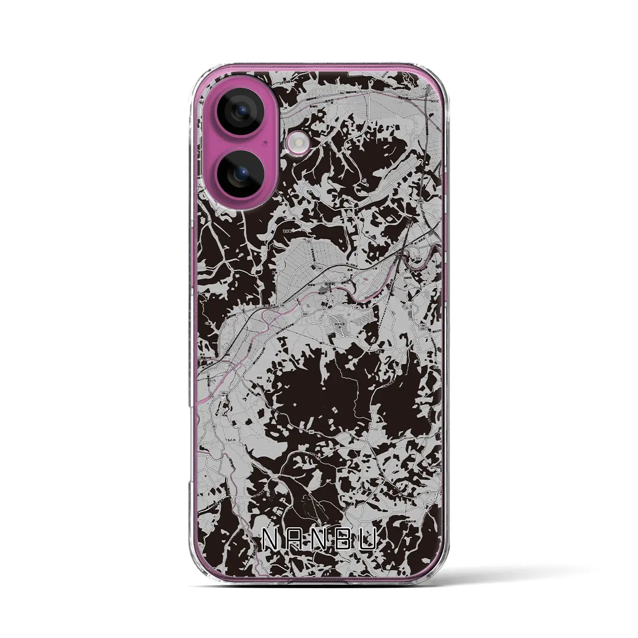 【南部(青森県)】地図柄iPhoneケース(クリアタイプ)