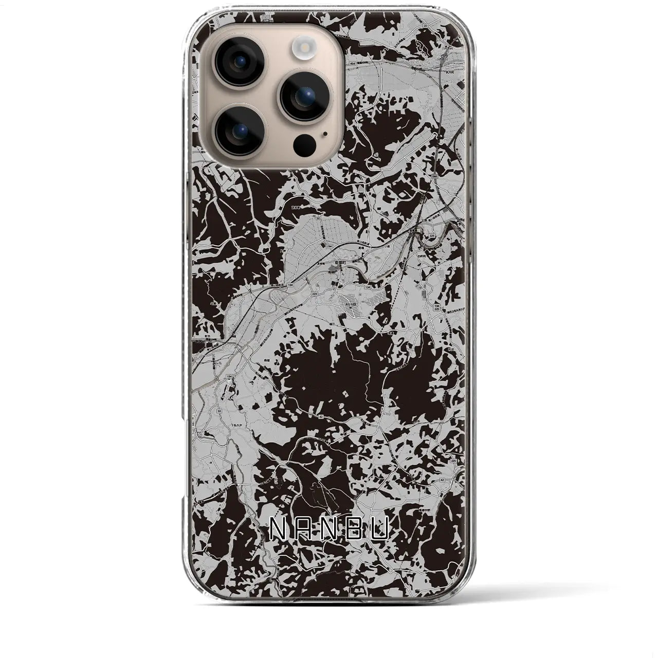 【南部(青森県)】地図柄iPhoneケース(クリアタイプ)