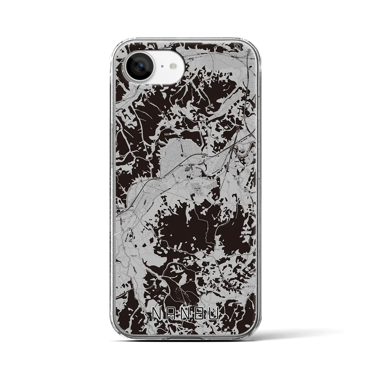 【南部(青森県)】地図柄iPhoneケース(クリアタイプ)