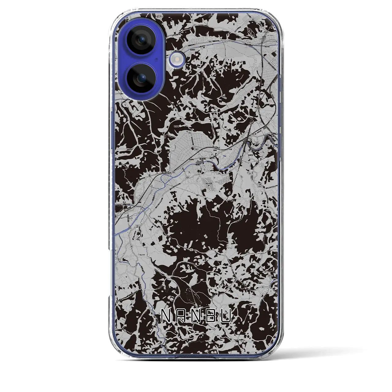 【南部(青森県)】地図柄iPhoneケース(クリアタイプ)