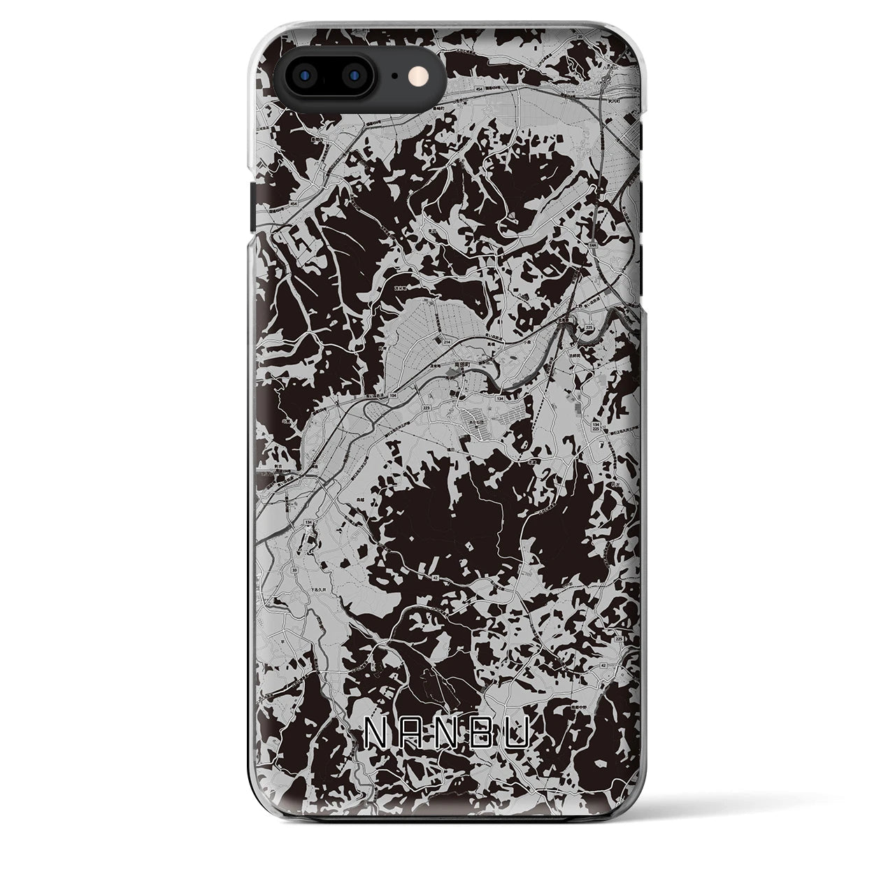 【南部(青森県)】地図柄iPhoneケース(クリアタイプ)