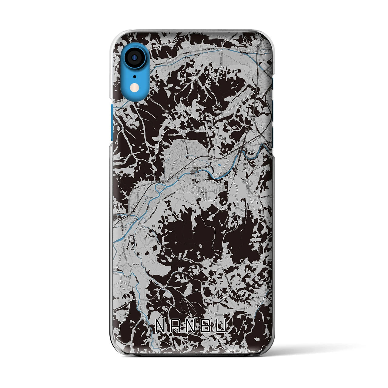 【南部(青森県)】地図柄iPhoneケース(クリアタイプ)