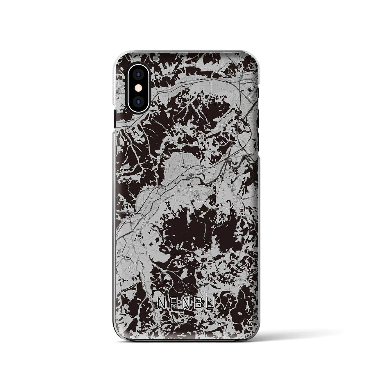 【南部(青森県)】地図柄iPhoneケース(クリアタイプ)