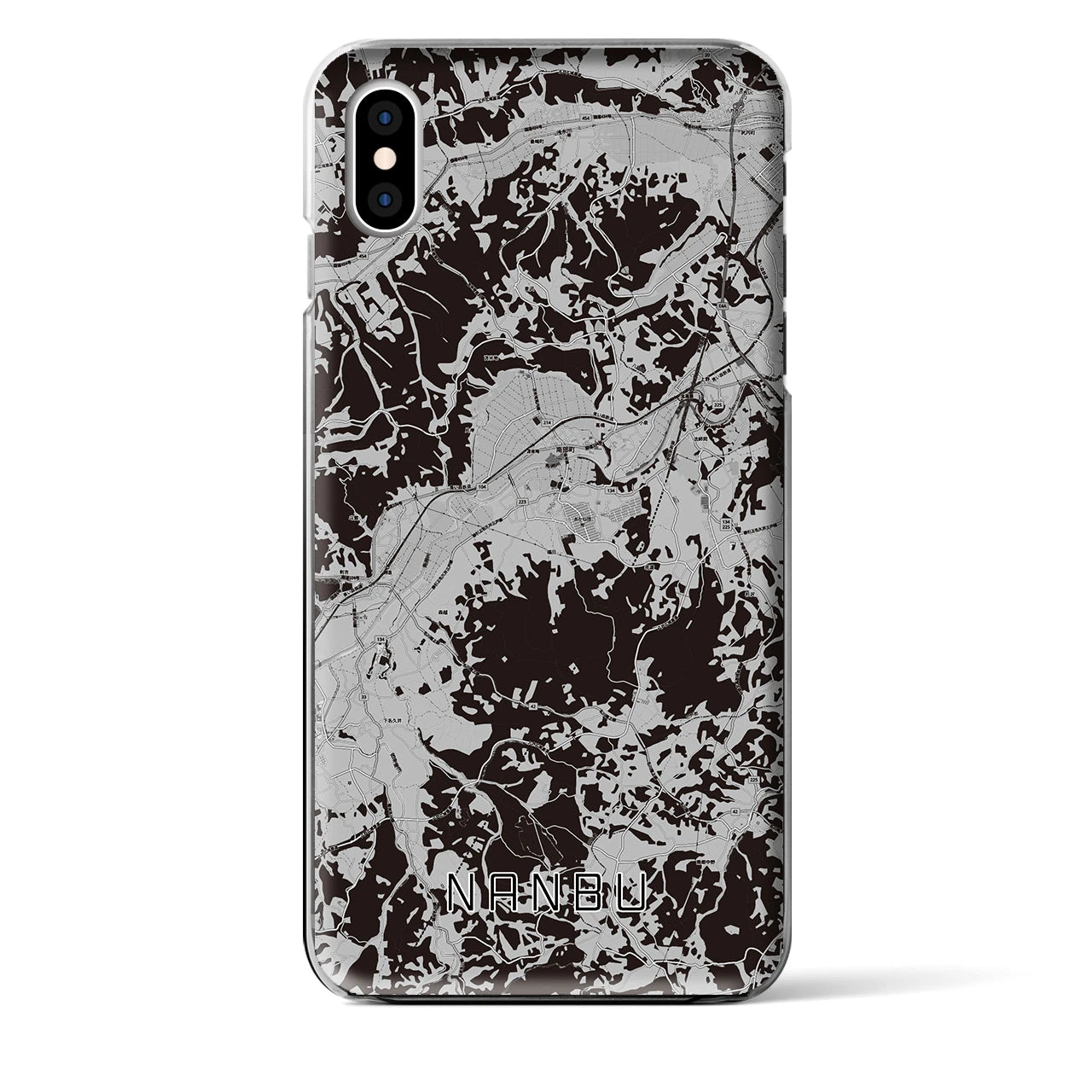 【南部(青森県)】地図柄iPhoneケース(クリアタイプ)