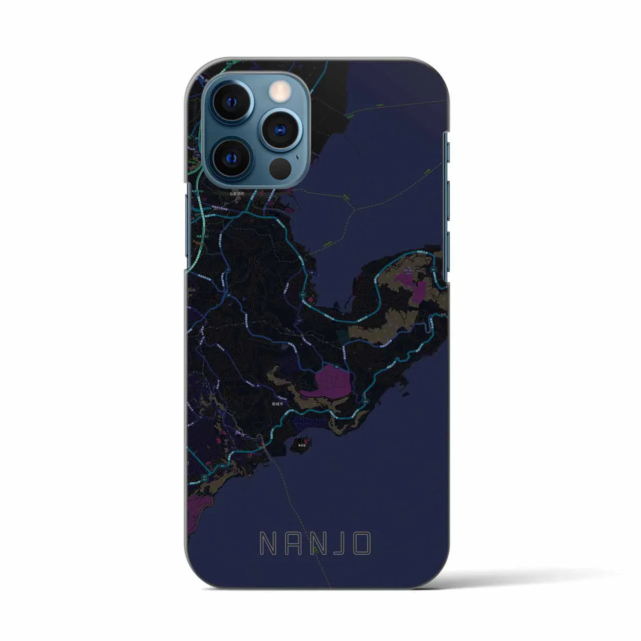 【南城(沖縄県)】地図柄iPhoneケース(バックカバータイプ)