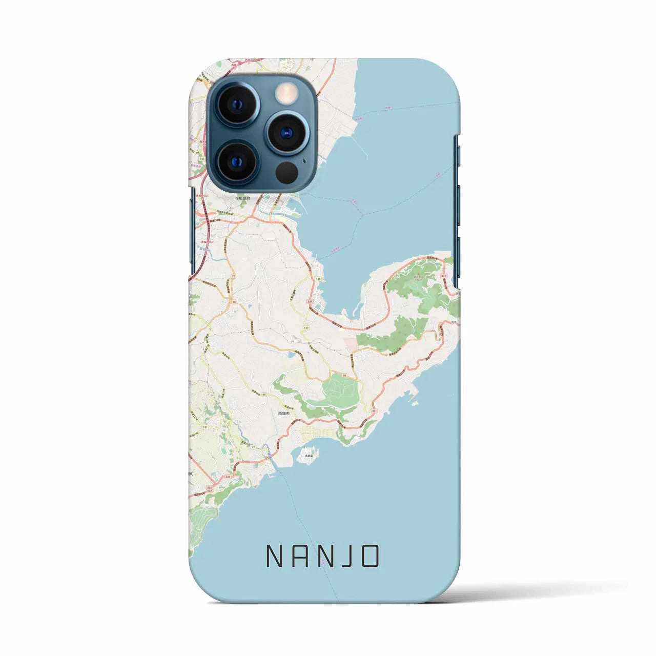 【南城(沖縄県)】地図柄iPhoneケース(バックカバータイプ)