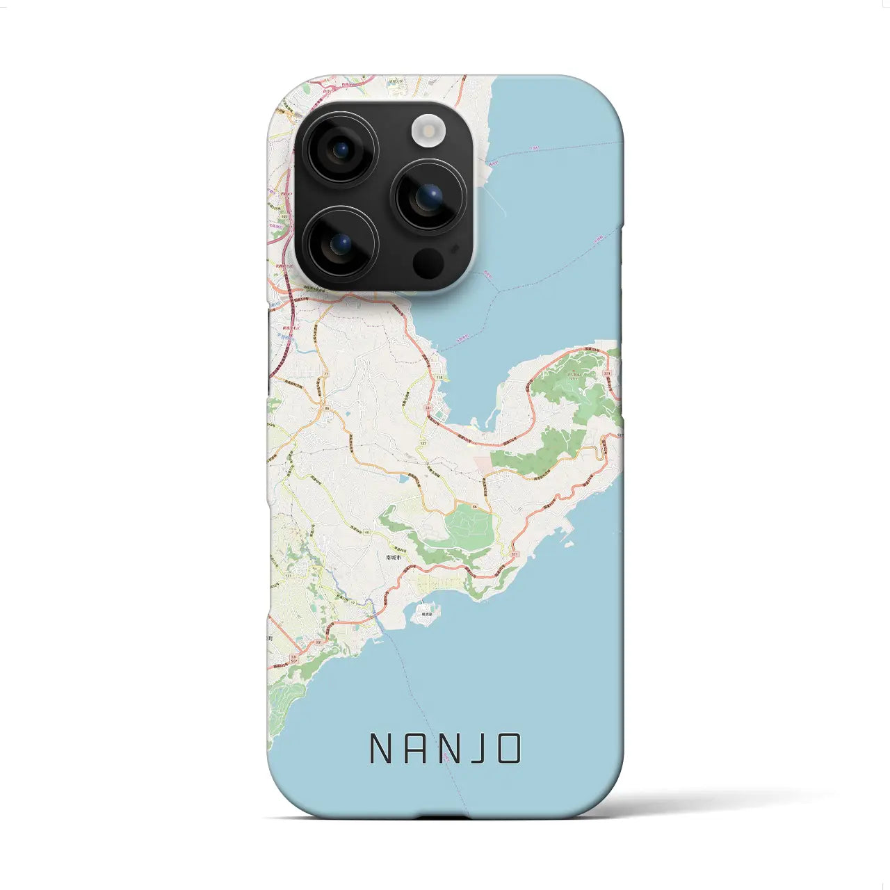 【南城(沖縄県)】地図柄iPhoneケース(バックカバータイプ)