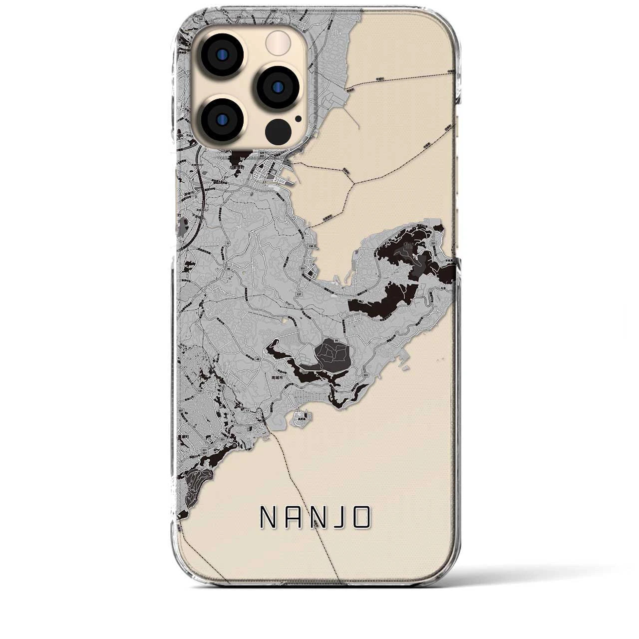 【南城(沖縄県)】地図柄iPhoneケース(クリアタイプ)