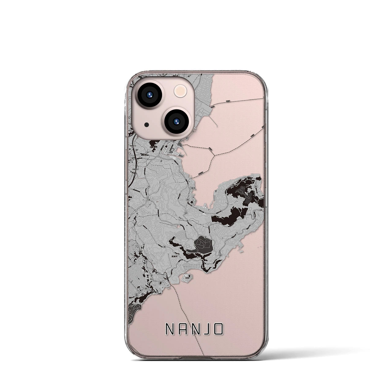 【南城(沖縄県)】地図柄iPhoneケース(クリアタイプ)