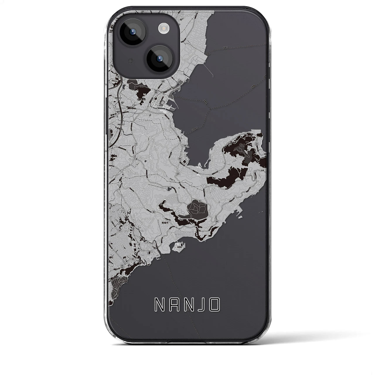 【南城(沖縄県)】地図柄iPhoneケース(クリアタイプ)