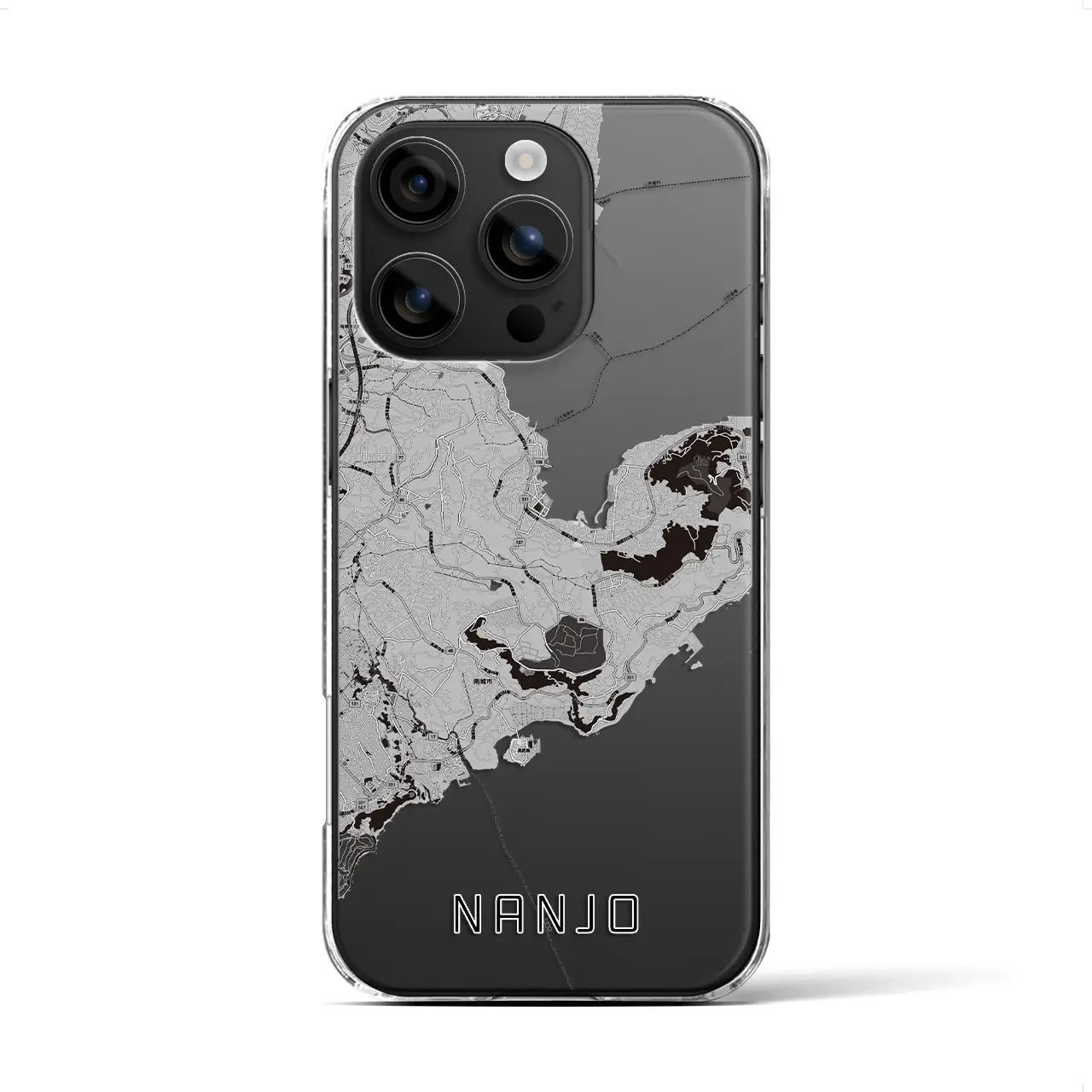 【南城(沖縄県)】地図柄iPhoneケース(クリアタイプ)