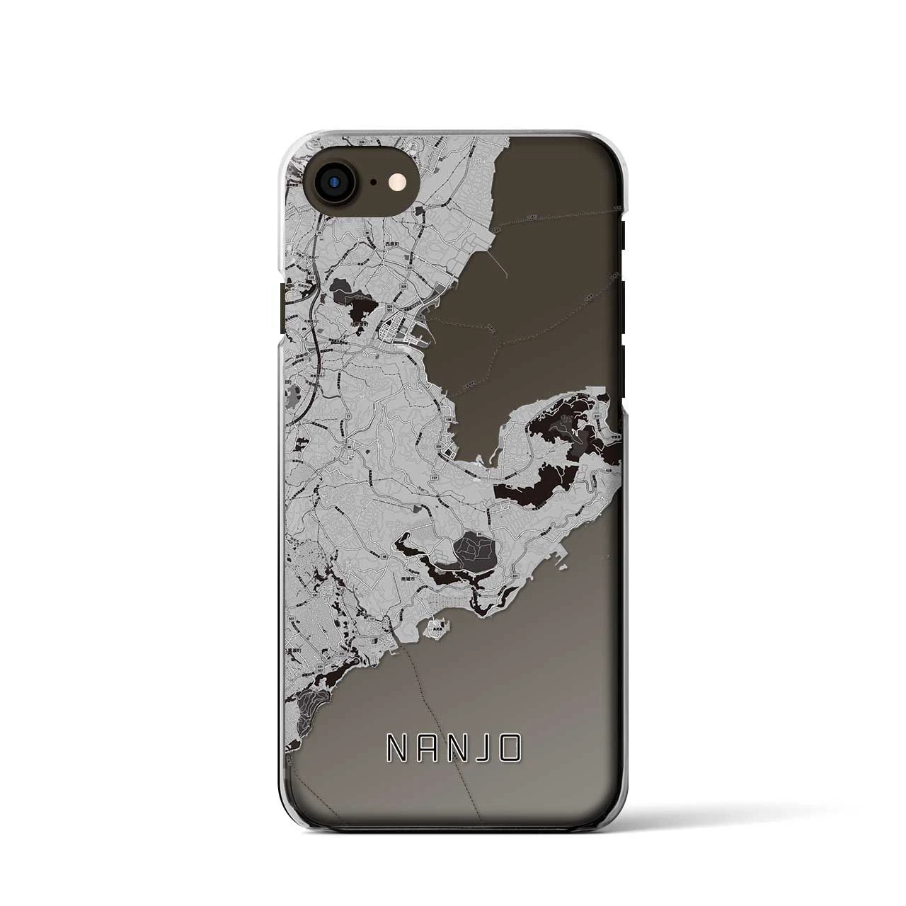 【南城(沖縄県)】地図柄iPhoneケース(クリアタイプ)