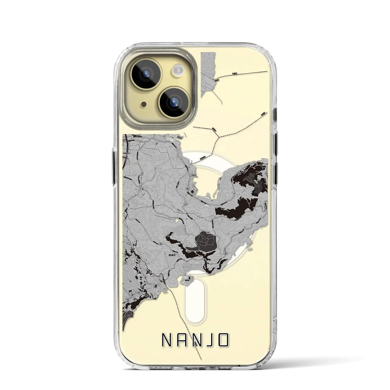 【南城(沖縄県)】地図柄iPhoneケース(MagSafeタイプ)