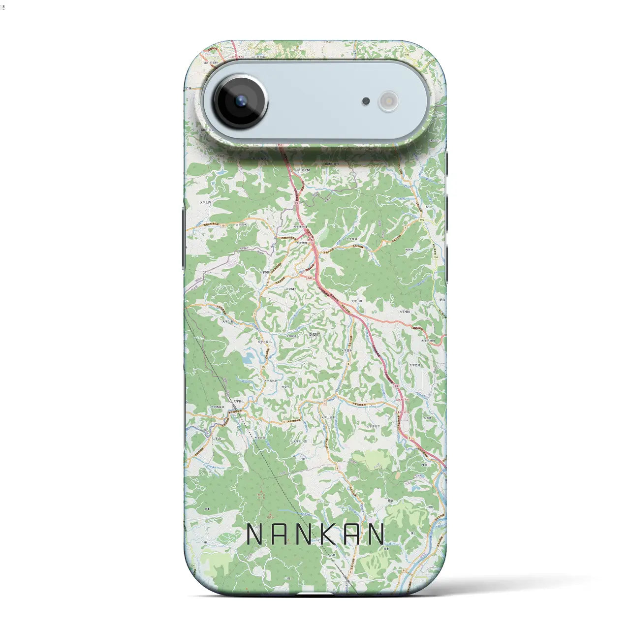 【南関(熊本県)】地図柄iPhoneケース(バックカバータイプ)ナチュラル・iPhone 17 Pro Max 用