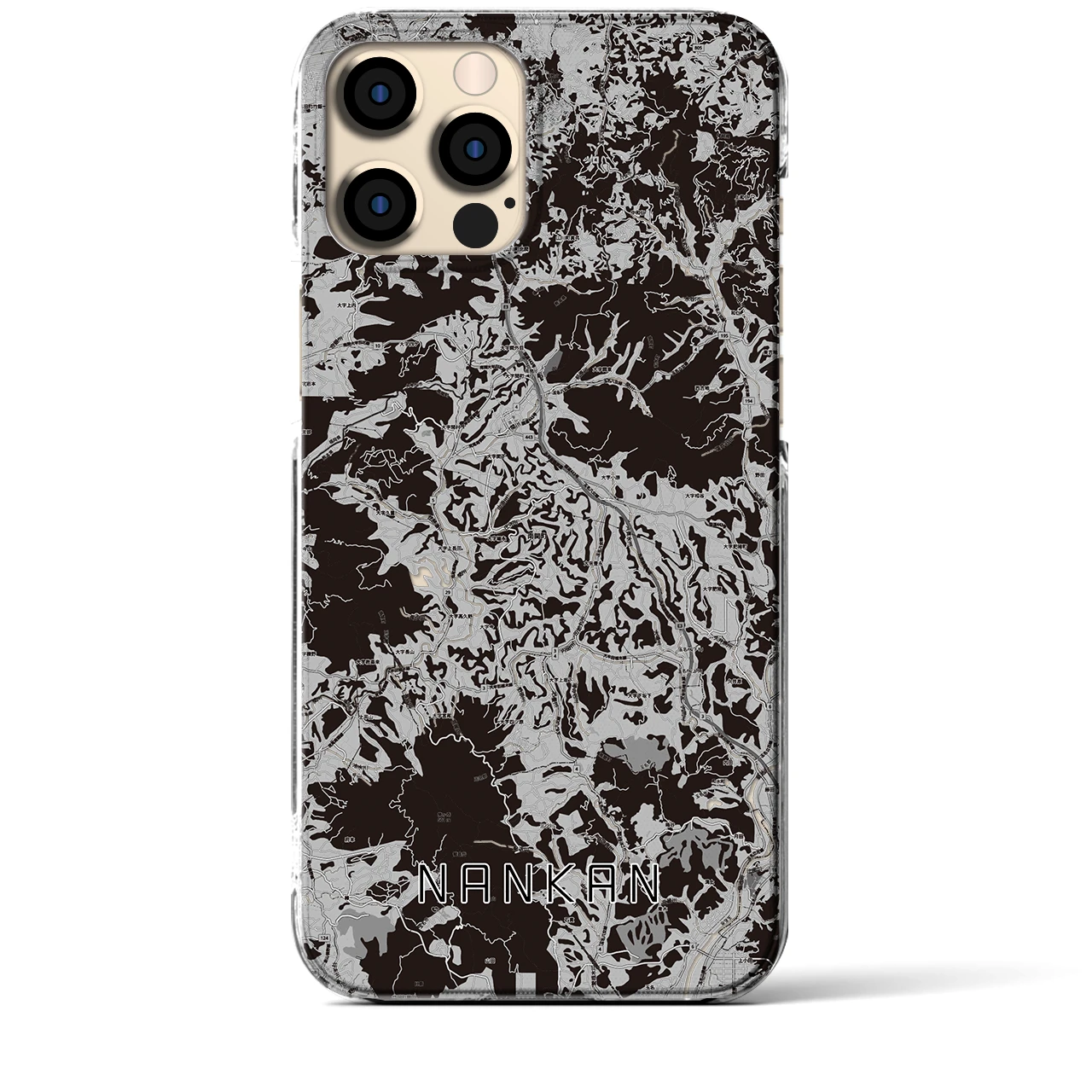 【南関(熊本県)】地図柄iPhoneケース(クリアタイプ)