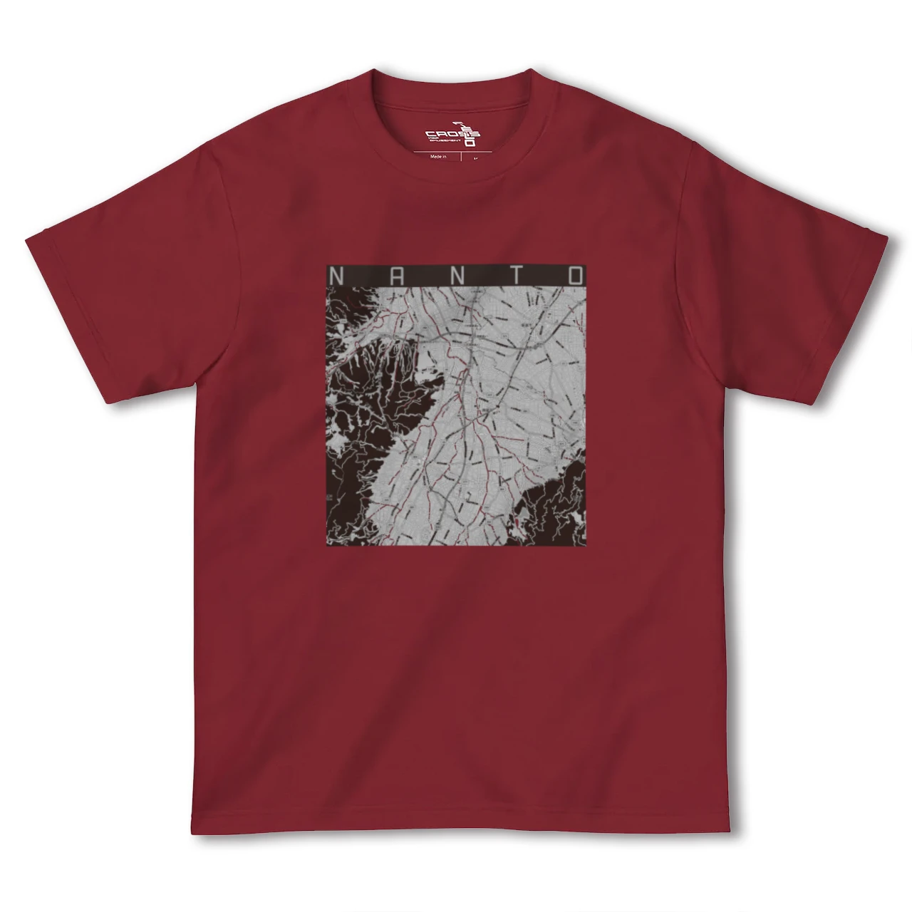 【南砺(富山県)】地図柄ヘビーウェイトTシャツ