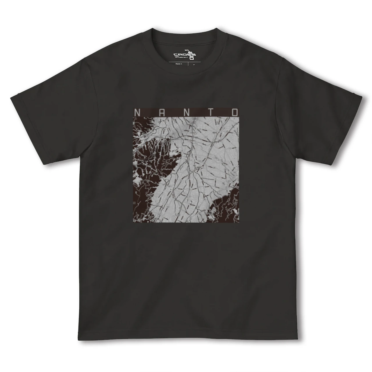 【南砺(富山県)】地図柄ヘビーウェイトTシャツ