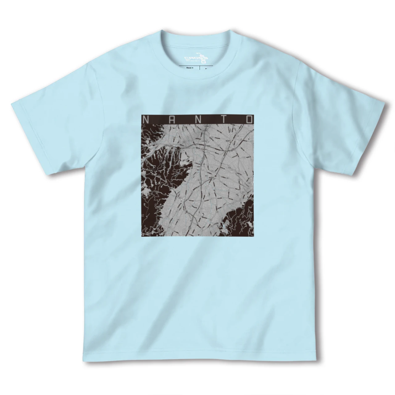 【南砺(富山県)】地図柄ヘビーウェイトTシャツ