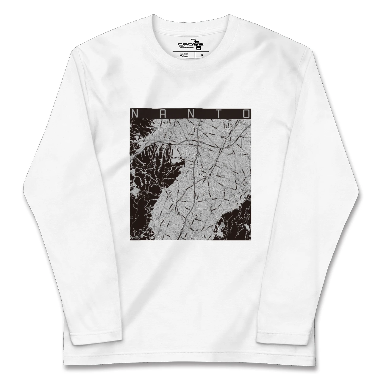 【南砺(富山県)】地図柄ロングスリーブTシャツ
