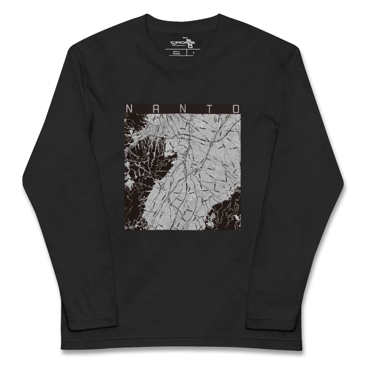 【南砺(富山県)】地図柄ロングスリーブTシャツ