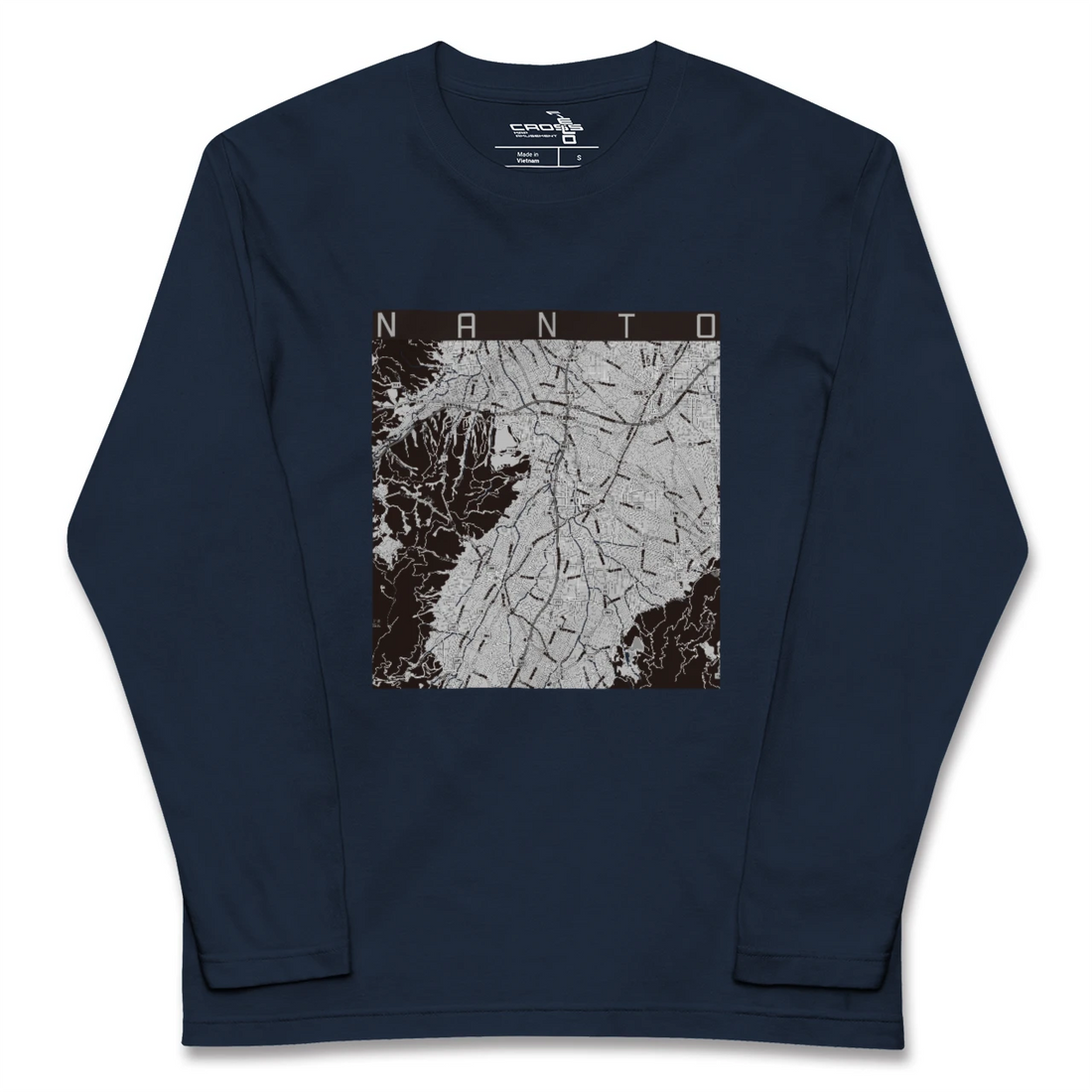 【南砺(富山県)】地図柄ロングスリーブTシャツ