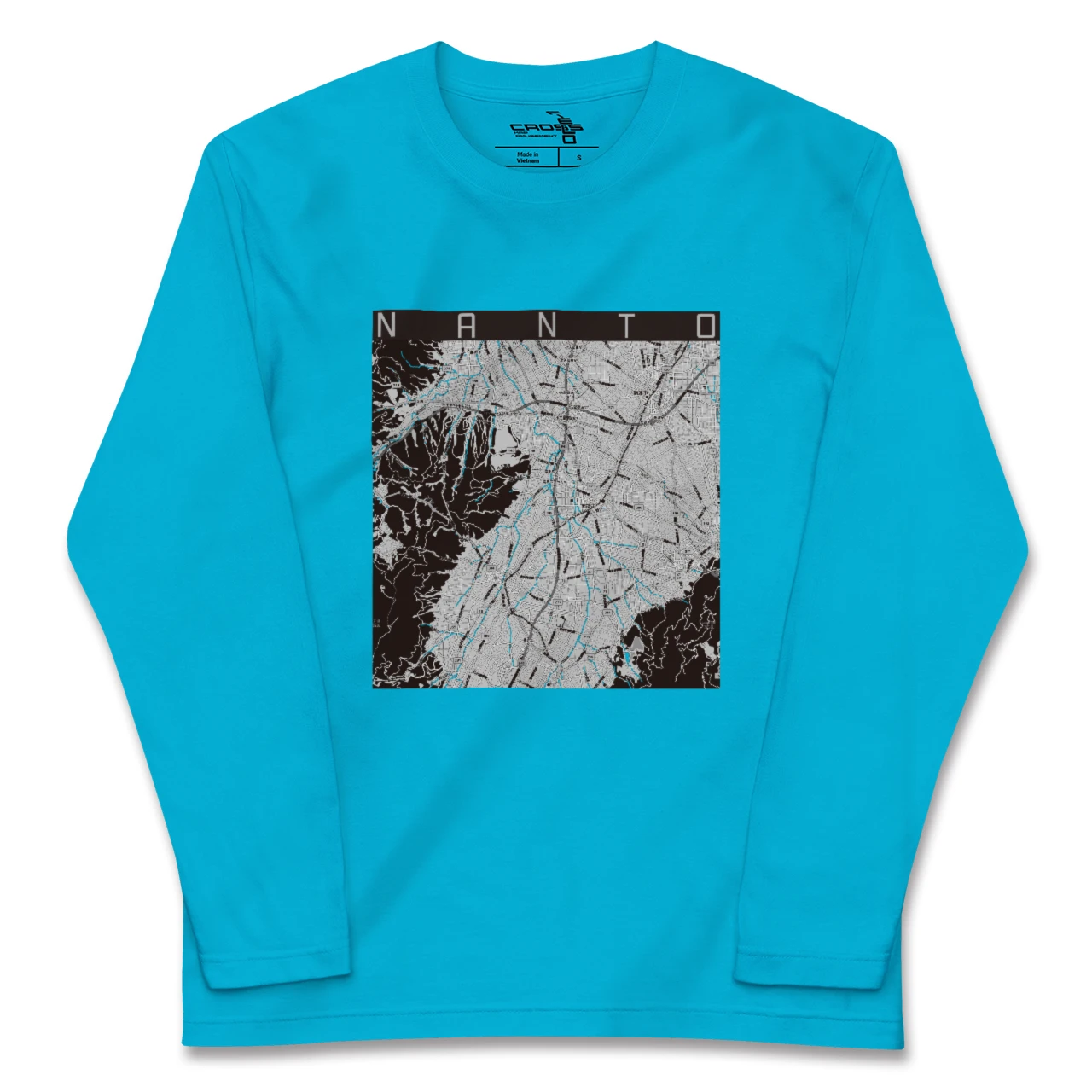 【南砺(富山県)】地図柄ロングスリーブTシャツ