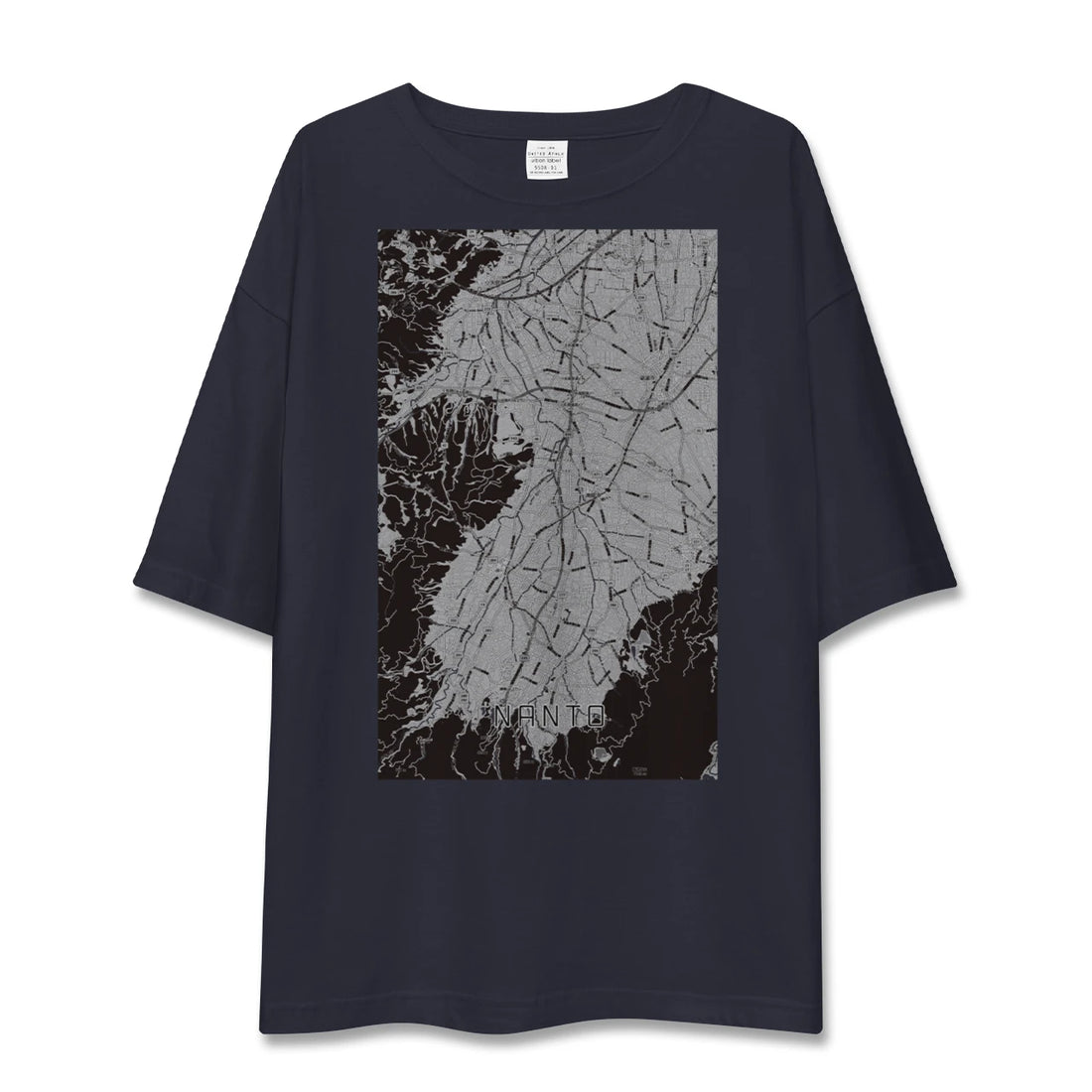 【南砺(富山県)】地図柄ビッグシルエットTシャツ