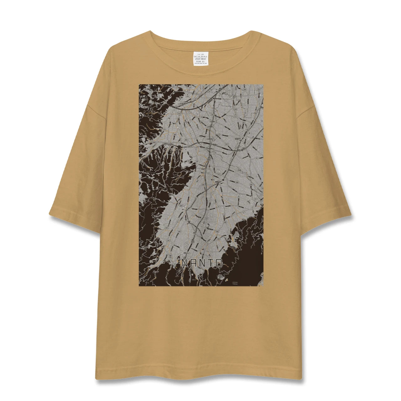 【南砺(富山県)】地図柄ビッグシルエットTシャツ