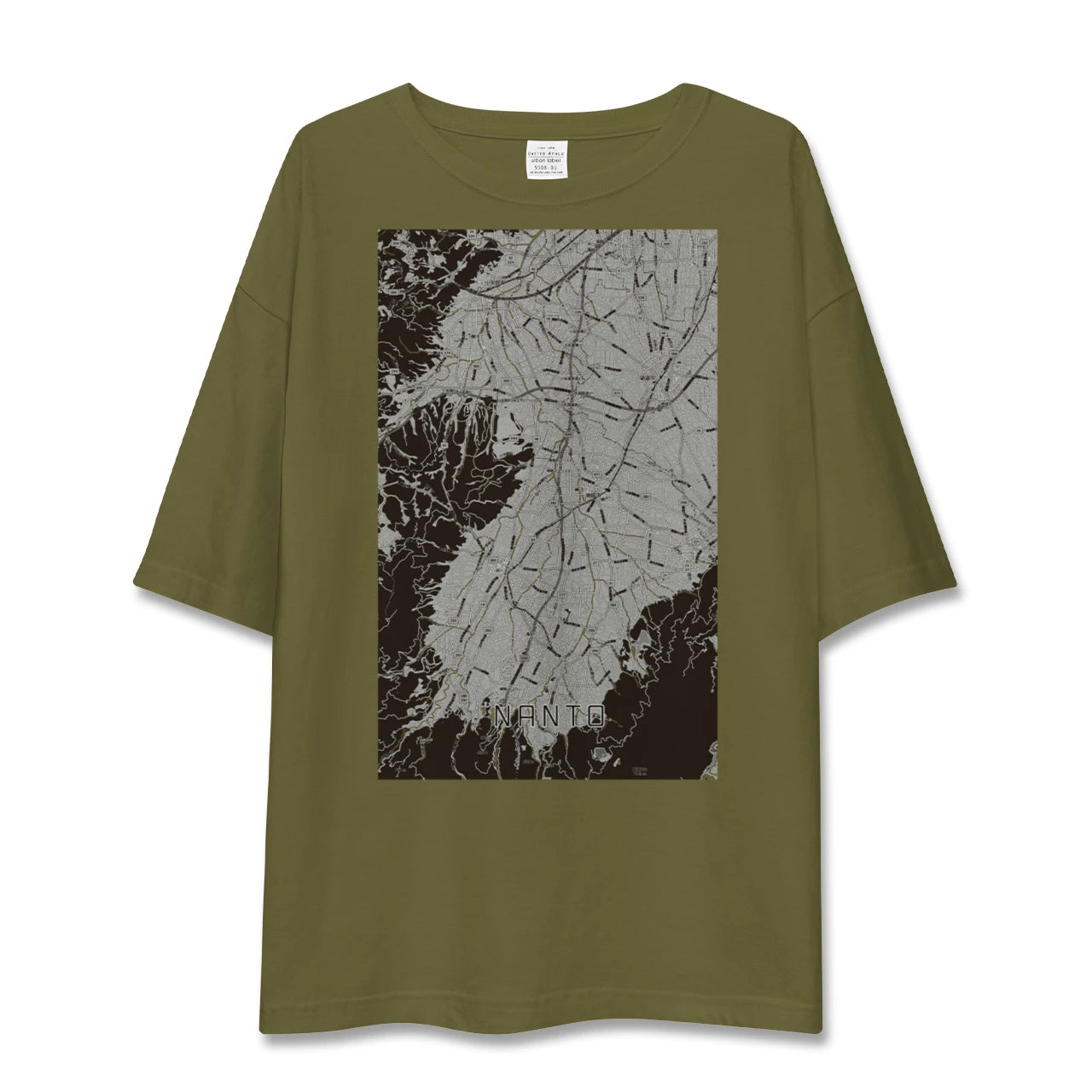 【南砺(富山県)】地図柄ビッグシルエットTシャツ