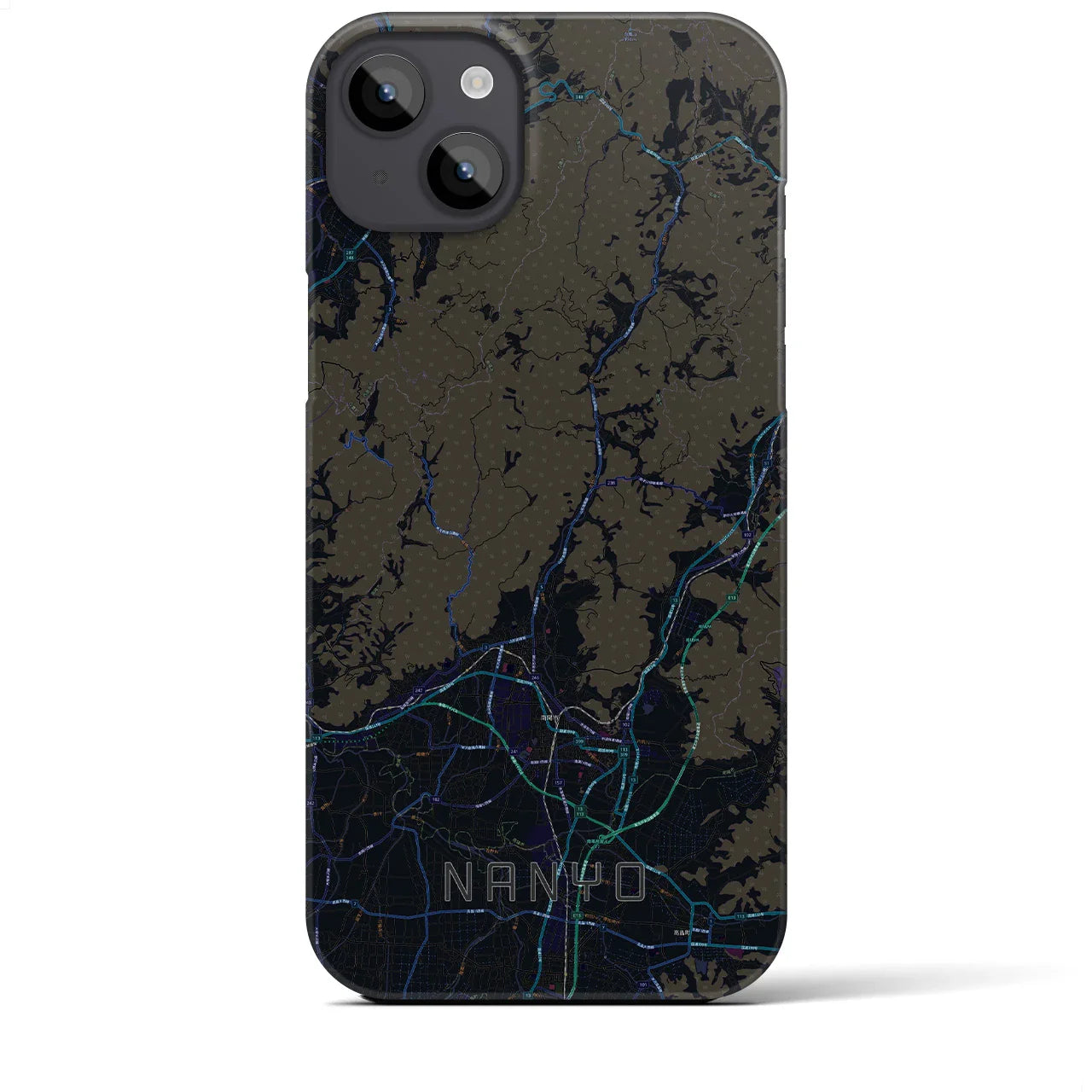 【南陽(山形県)】地図柄iPhoneケース(バックカバータイプ)