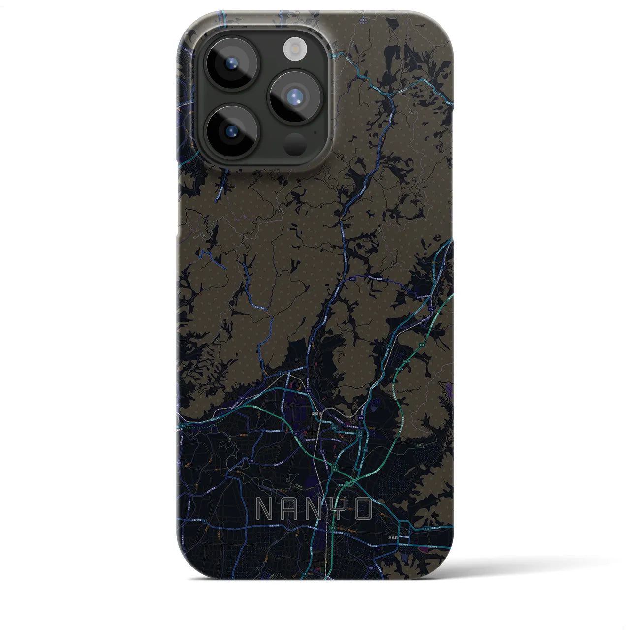 【南陽(山形県)】地図柄iPhoneケース(バックカバータイプ)