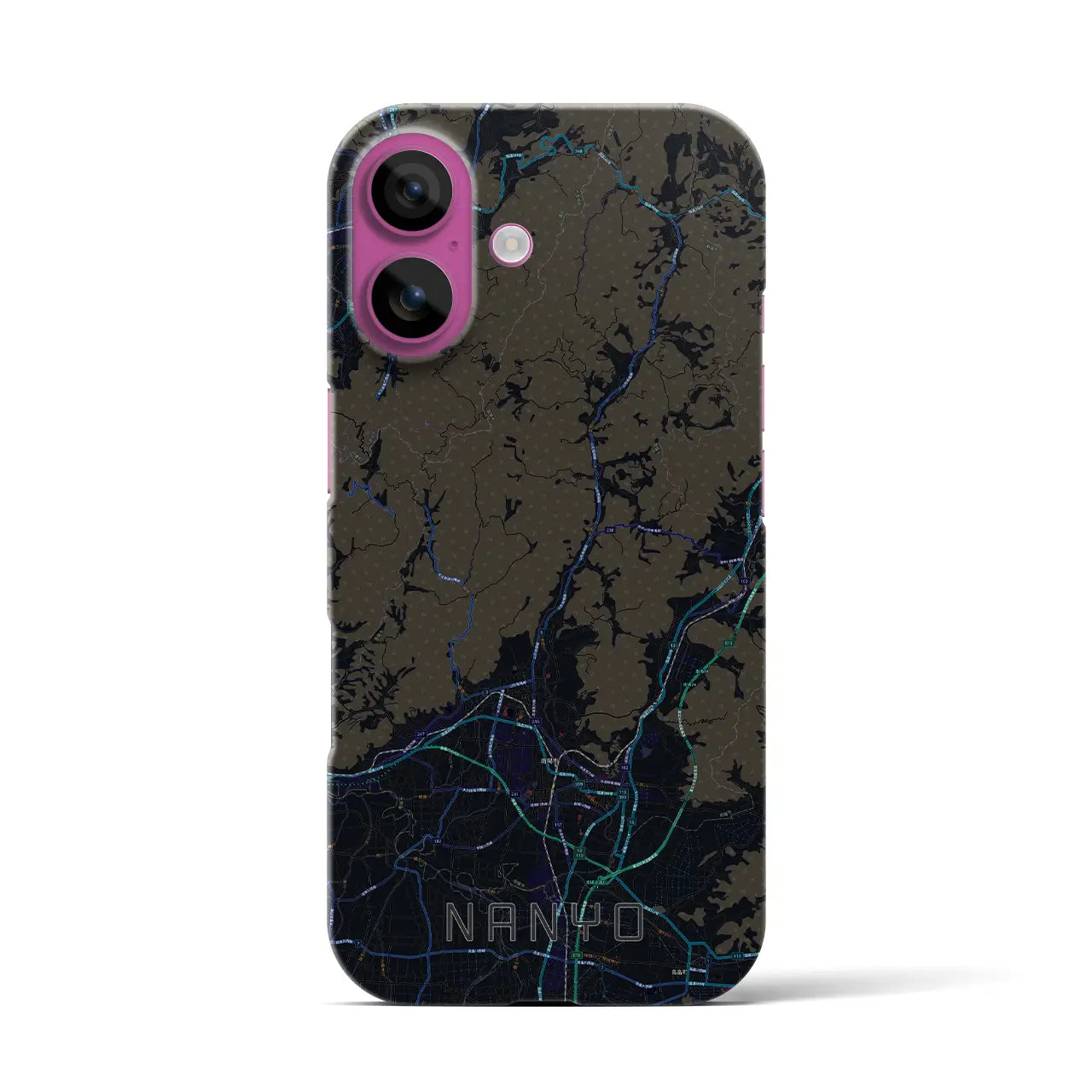 【南陽(山形県)】地図柄iPhoneケース(バックカバータイプ)