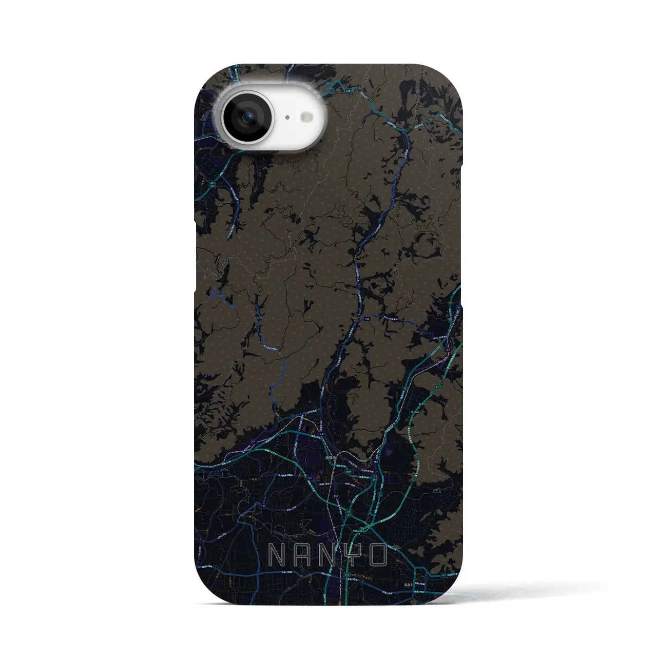 【南陽(山形県)】地図柄iPhoneケース(バックカバータイプ)
