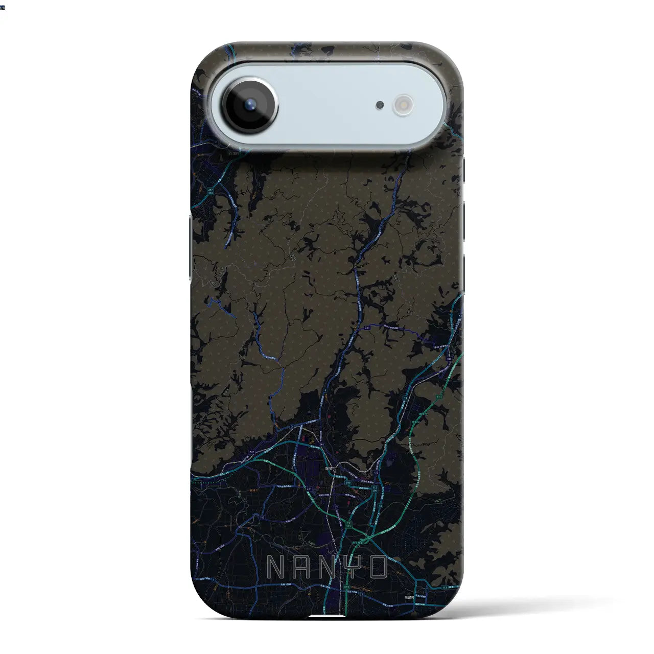 【南陽(山形県)】地図柄iPhoneケース(バックカバータイプ)