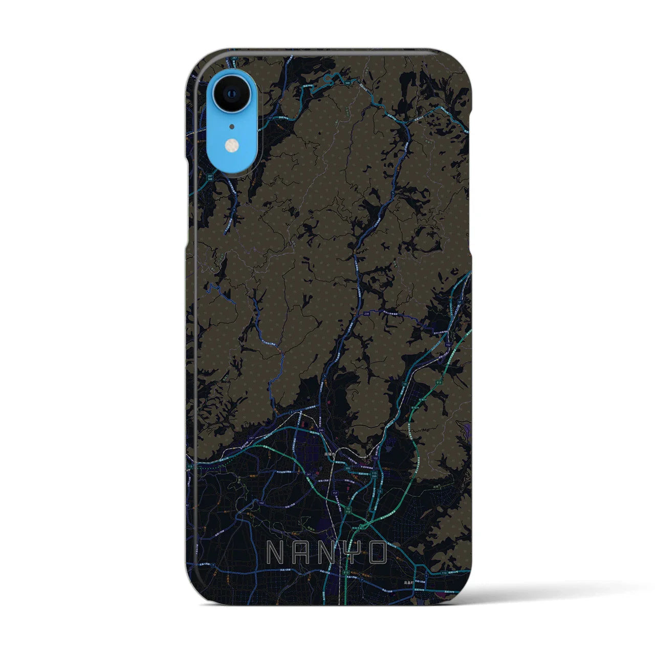【南陽(山形県)】地図柄iPhoneケース(バックカバータイプ)