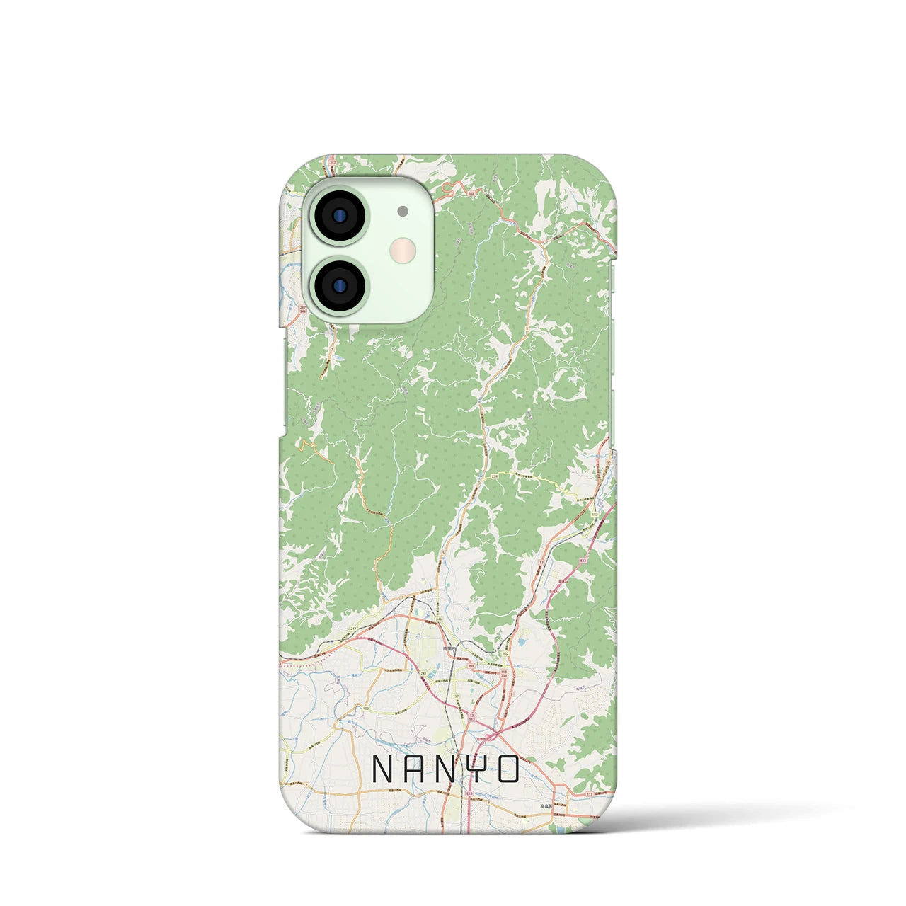 【南陽(山形県)】地図柄iPhoneケース(バックカバータイプ)