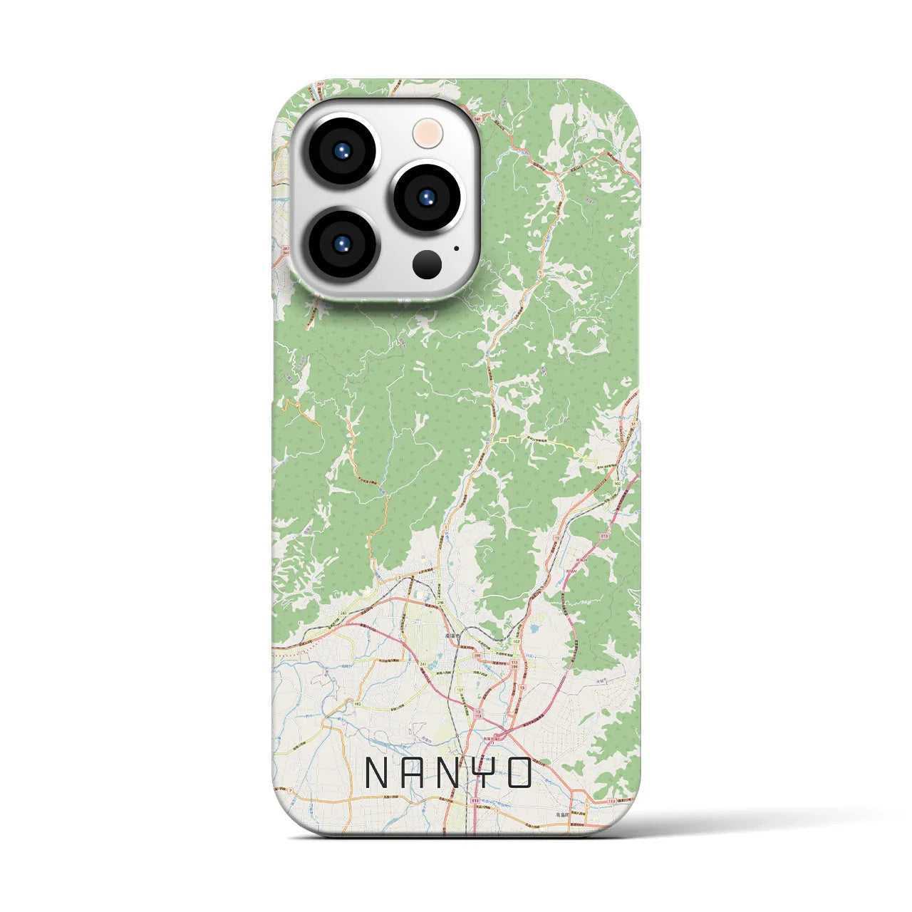 【南陽(山形県)】地図柄iPhoneケース(バックカバータイプ)