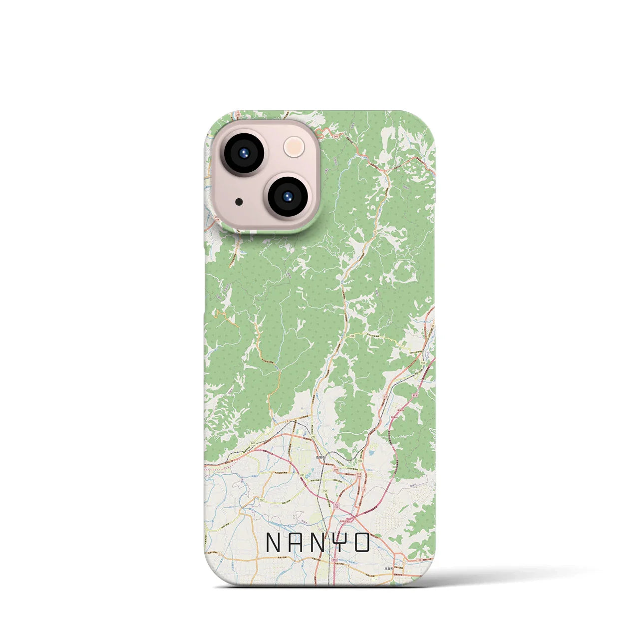 【南陽(山形県)】地図柄iPhoneケース(バックカバータイプ)