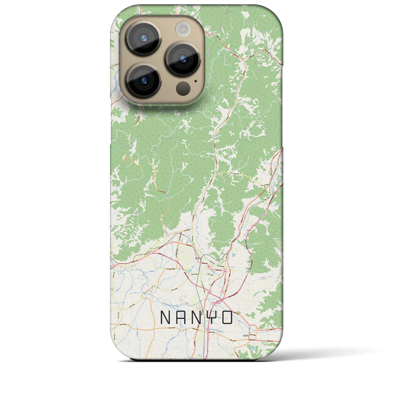 【南陽(山形県)】地図柄iPhoneケース(バックカバータイプ)
