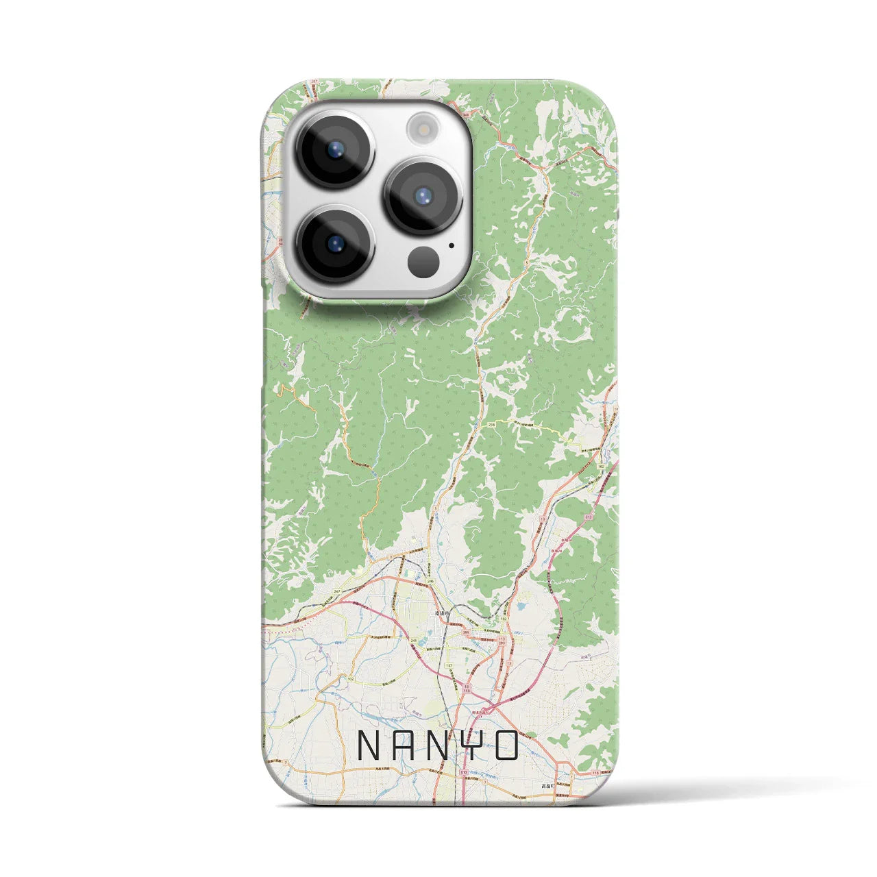 【南陽(山形県)】地図柄iPhoneケース(バックカバータイプ)