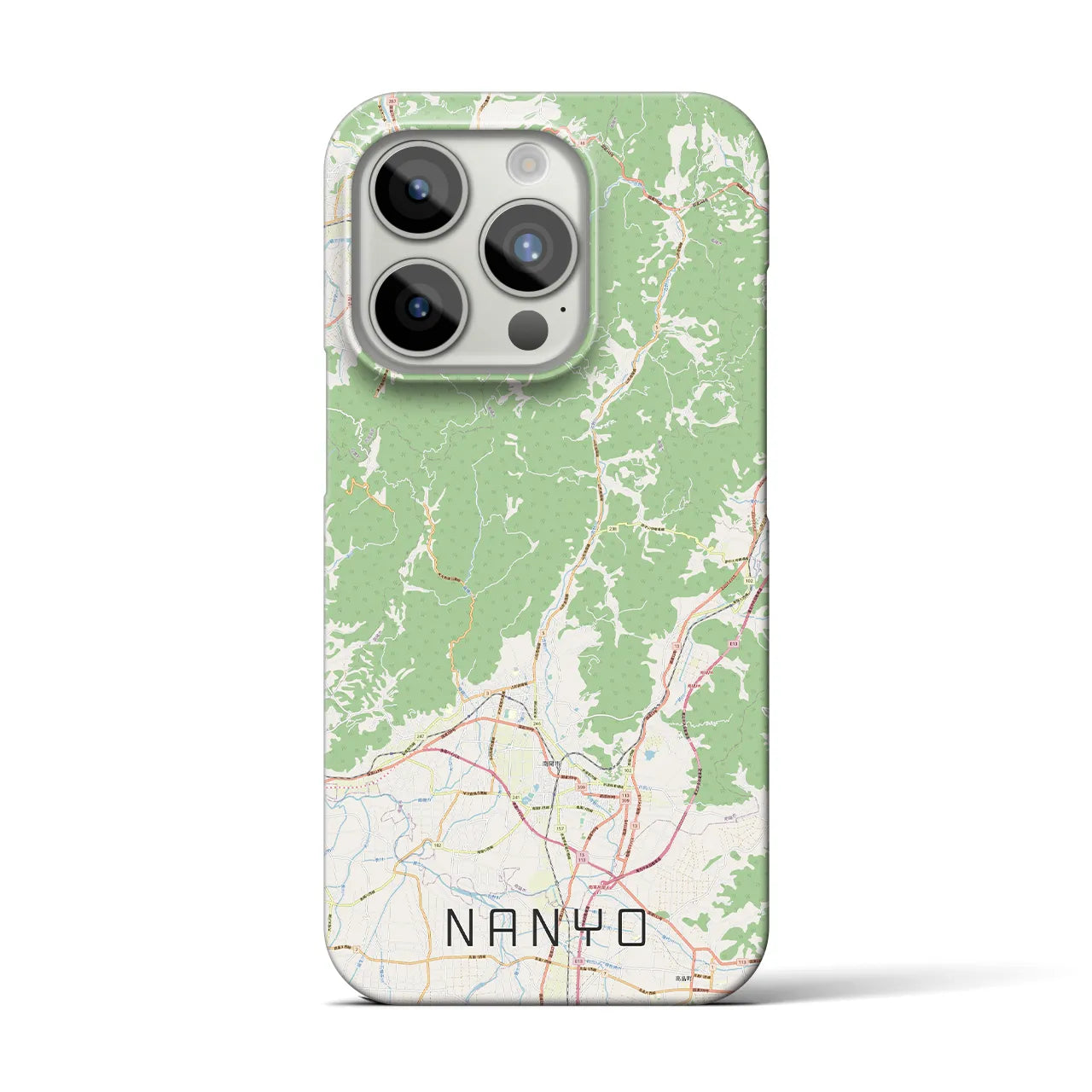 【南陽(山形県)】地図柄iPhoneケース(バックカバータイプ)