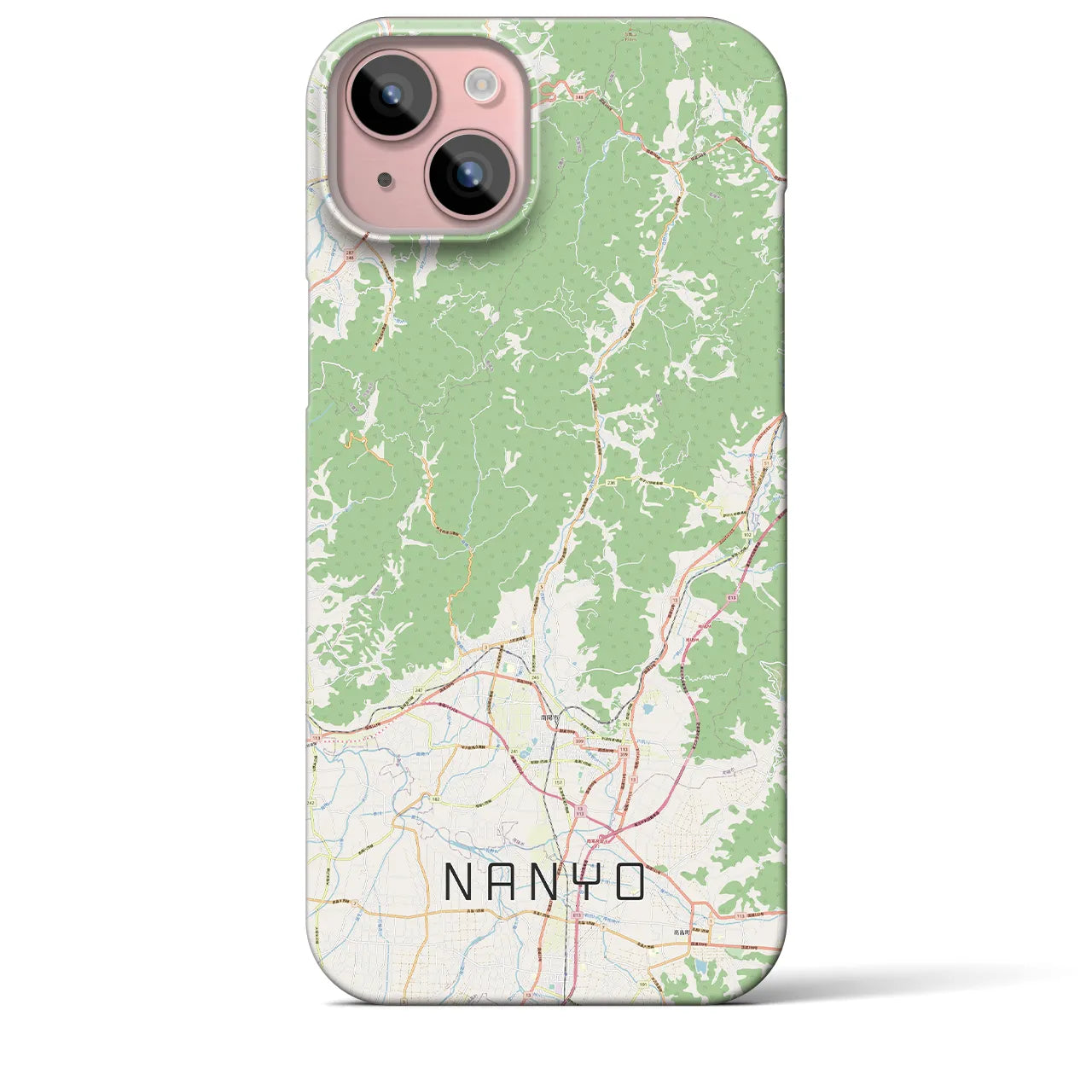 【南陽(山形県)】地図柄iPhoneケース(バックカバータイプ)