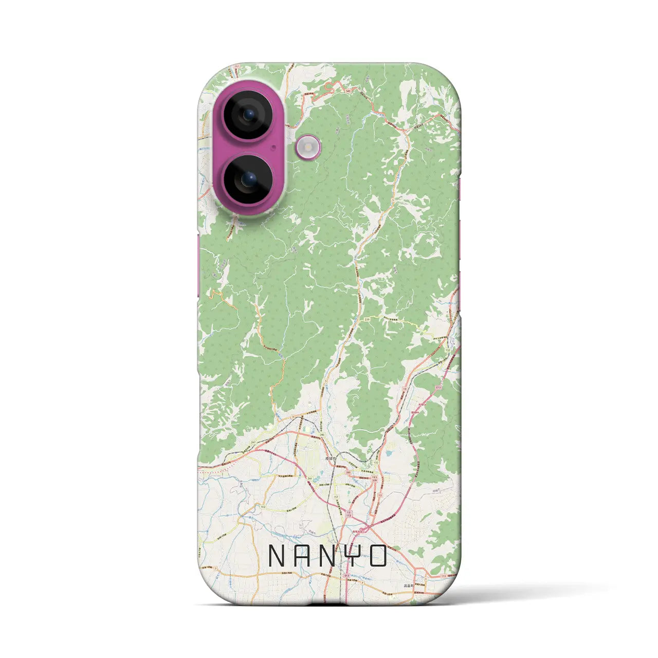 【南陽(山形県)】地図柄iPhoneケース(バックカバータイプ)