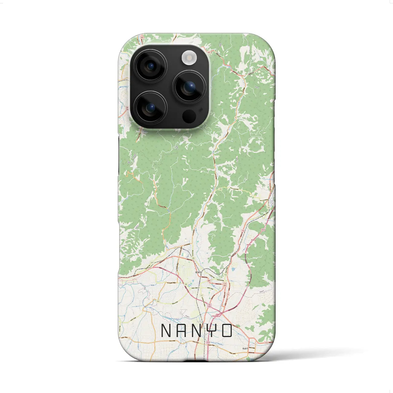 【南陽(山形県)】地図柄iPhoneケース(バックカバータイプ)