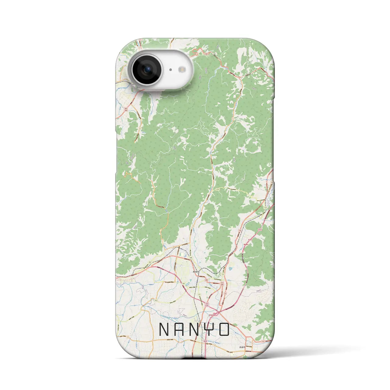 【南陽(山形県)】地図柄iPhoneケース(バックカバータイプ)