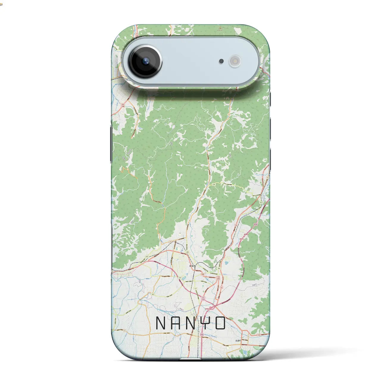 【南陽(山形県)】地図柄iPhoneケース(バックカバータイプ)